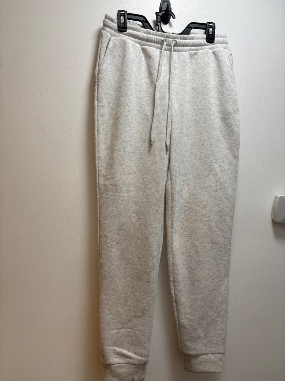 Rae Dunn Light Heather Gray Women’s Fleece Joggers